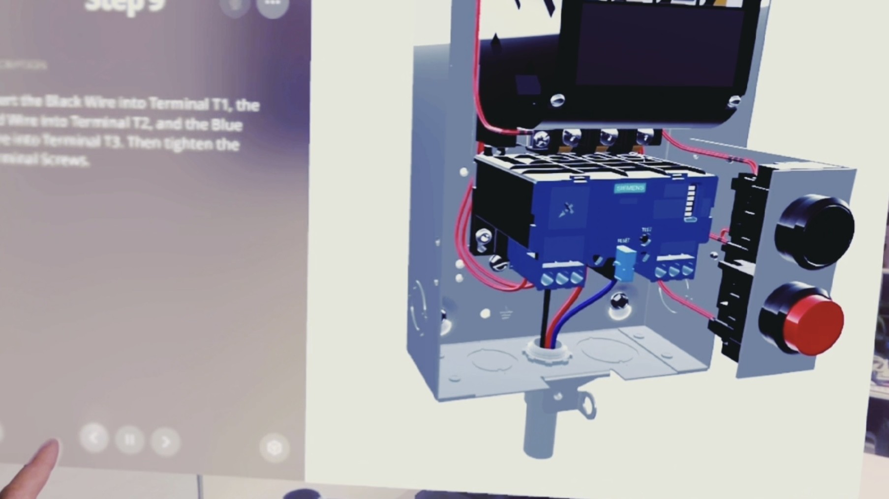 Immersive assembly instruction for Siemens product