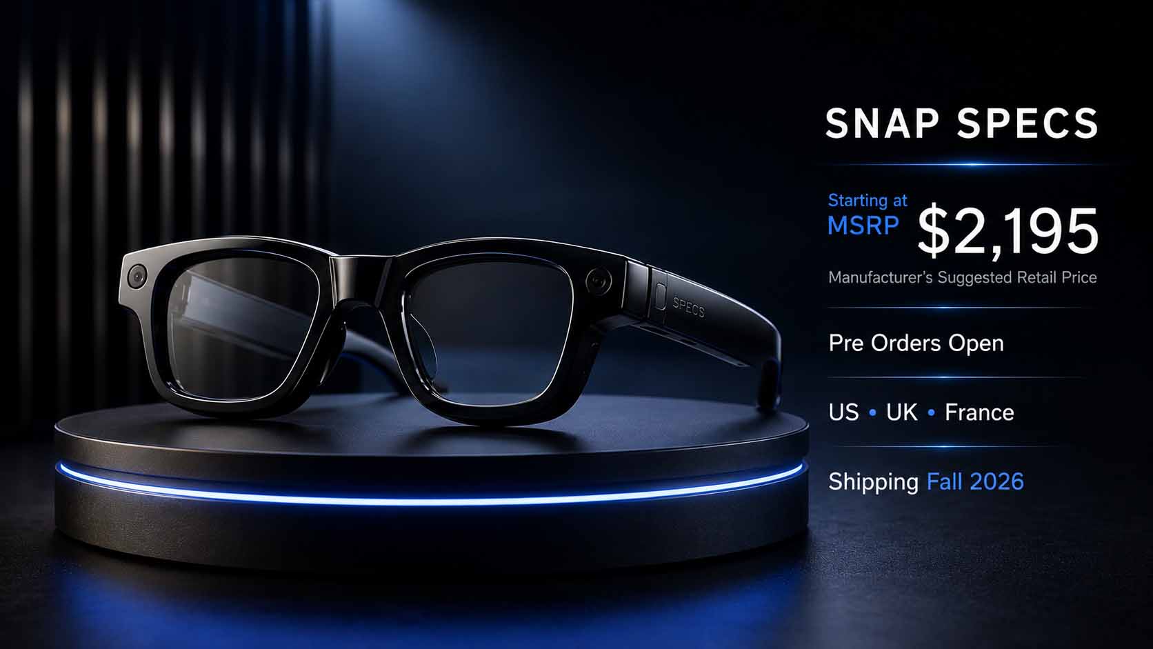 Snap Specs AR Brillen als Plattform für die nächste Generation des Spatial Computing