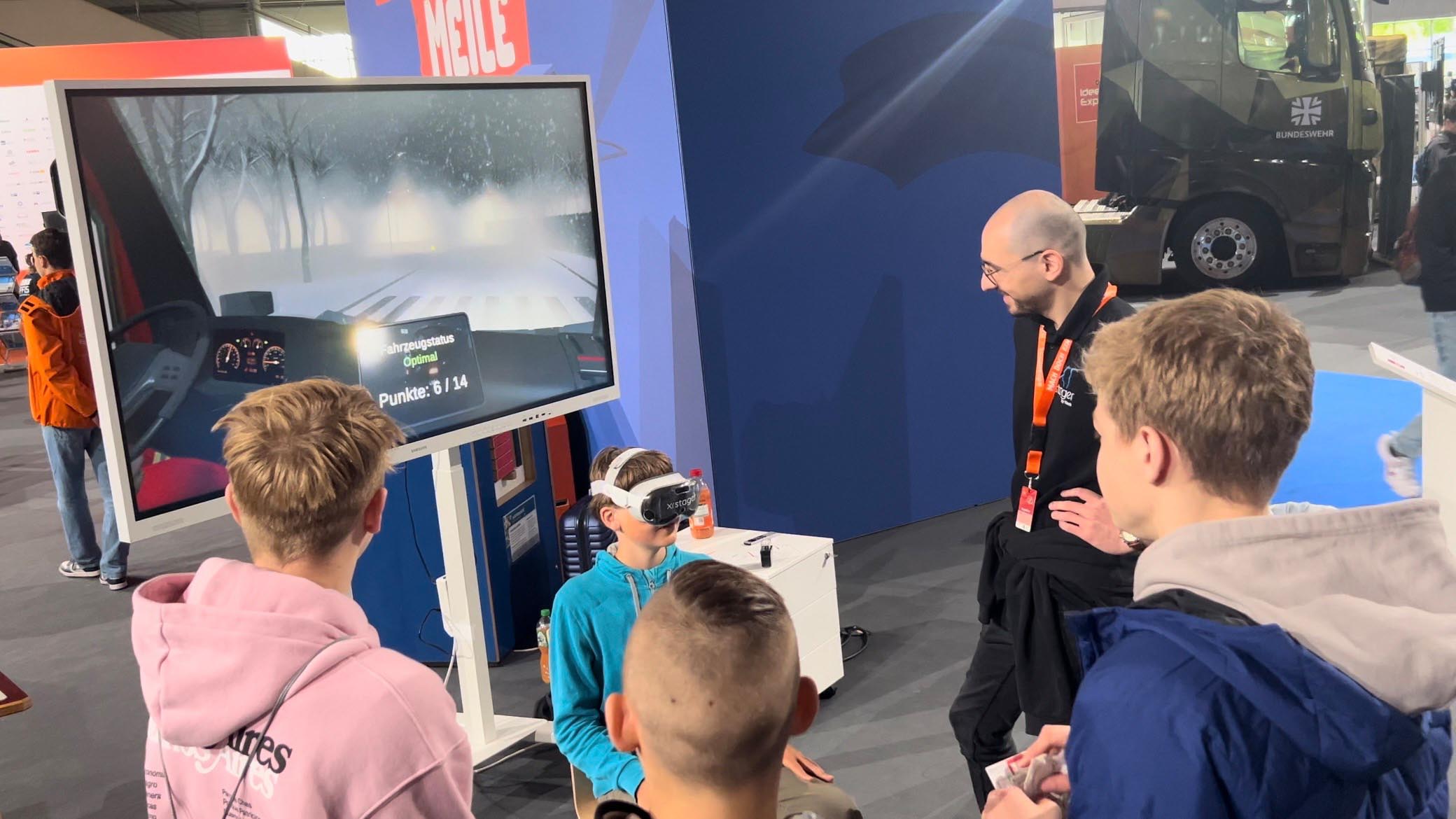 Visoric GmbH begeistert mit VR Schneepflug-Simulation-Spiel auf der Ideen Expo 2024 in Hannover