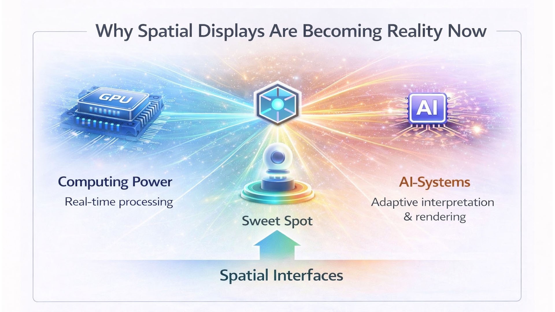 Technology maturity convergence enabling spatial interactive display systems
