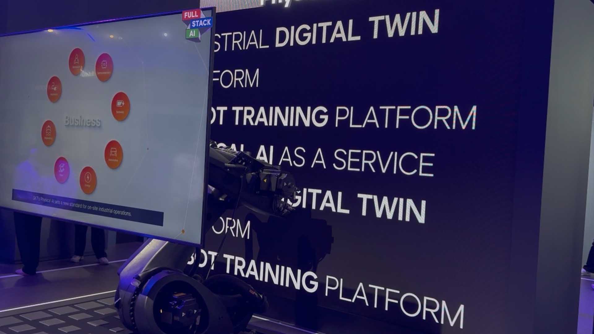 Industrielle KI Plattform für Digital Twins und Robot Training auf dem Mobile World Congress 2026