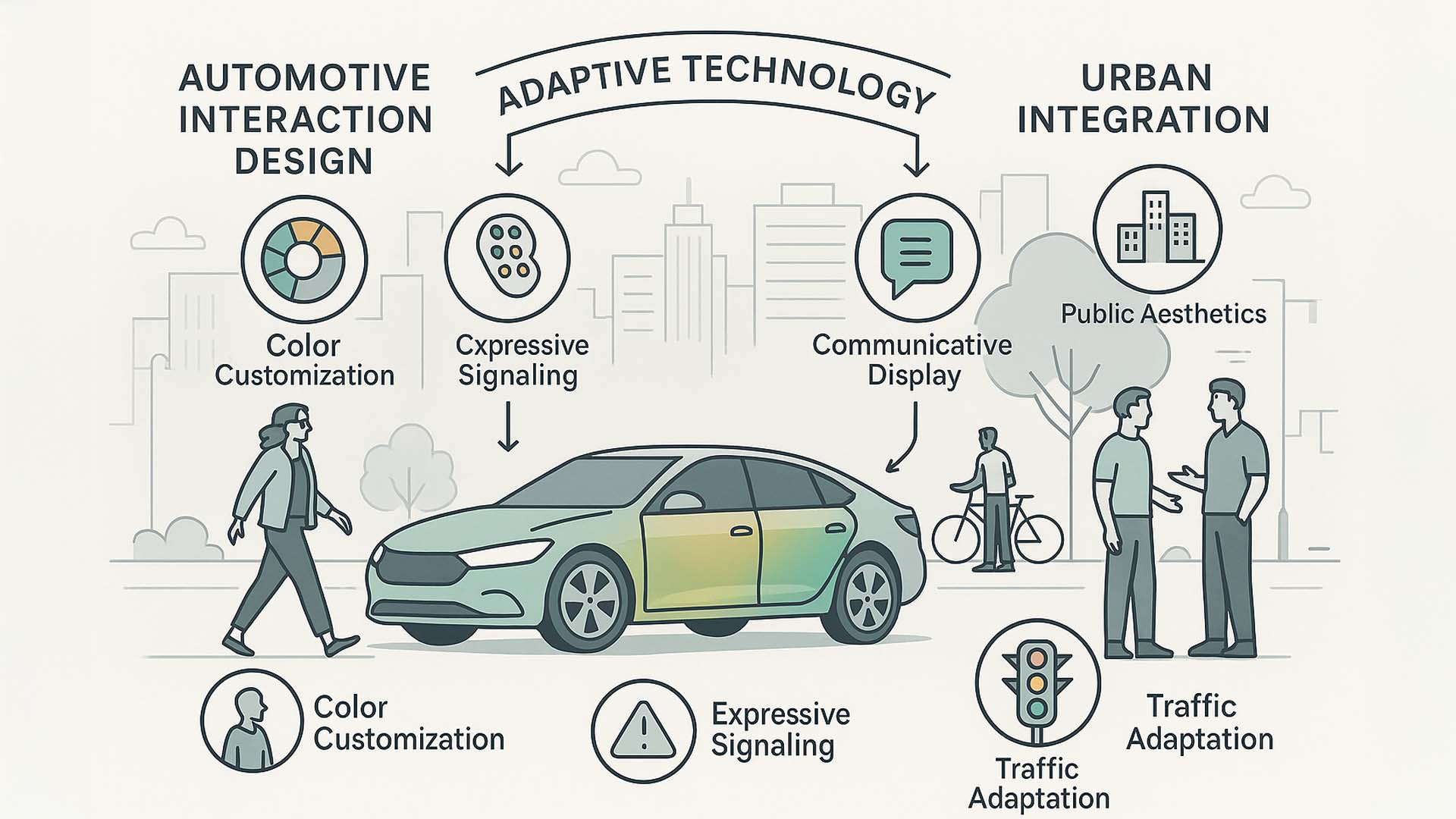 Adaptive Skin Material in urban interactions