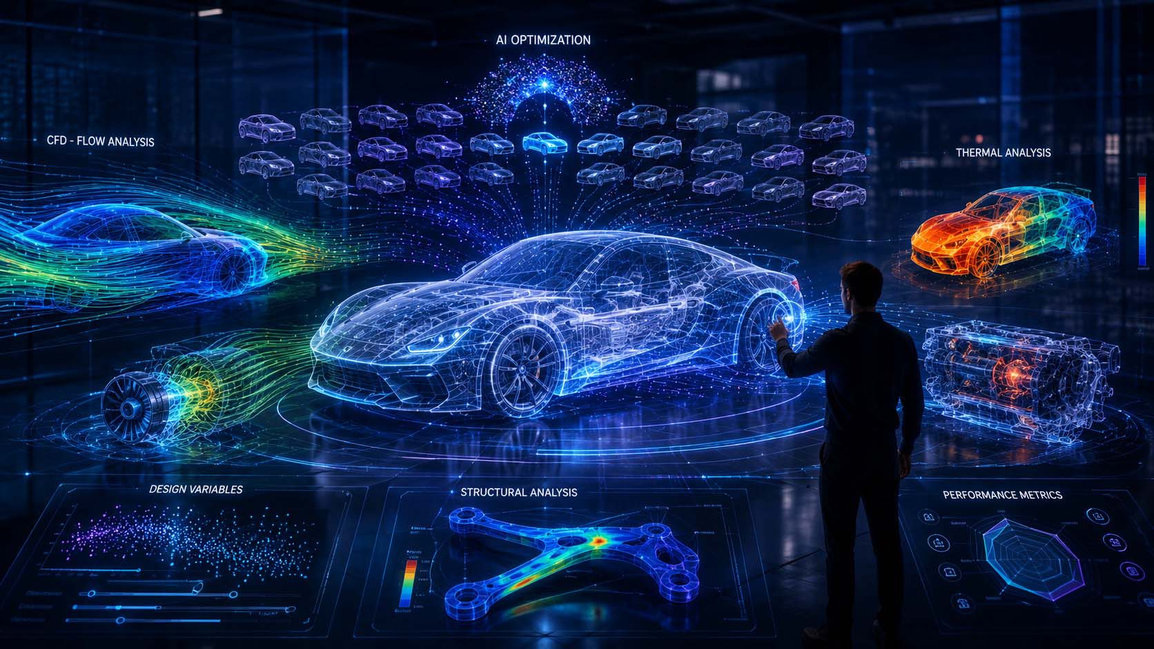 KI-gestützte Simulation verbindet digitale Zwillinge, CFD, Struktur- und Thermikanalysen zu einer intelligenten Engineering-Plattform