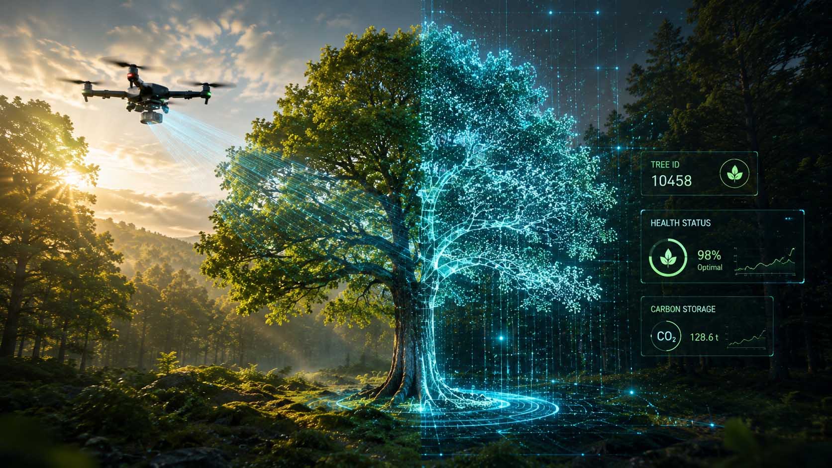 AI Powered Forest Intelligence und Digital Forest Twin