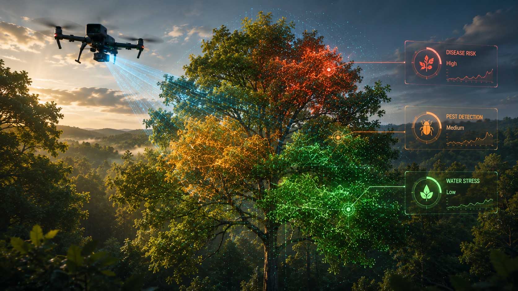 Drohnenbasierte Waldvermessung mit LiDAR und Fernerkundung