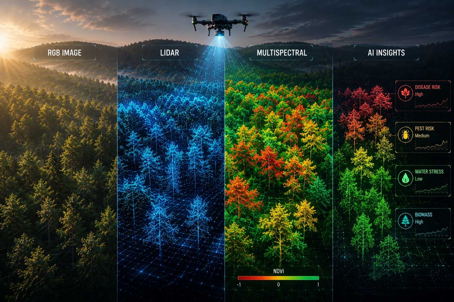 Digital Forest Twin und digitale Rekonstruktion von Waldlandschaften
