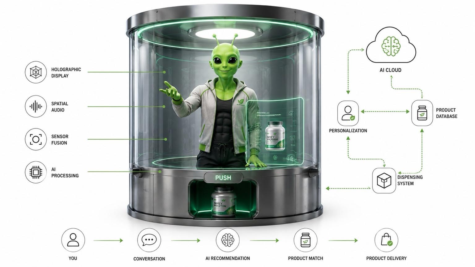 Technische Architektur eines Avatar as a Service Kiosks