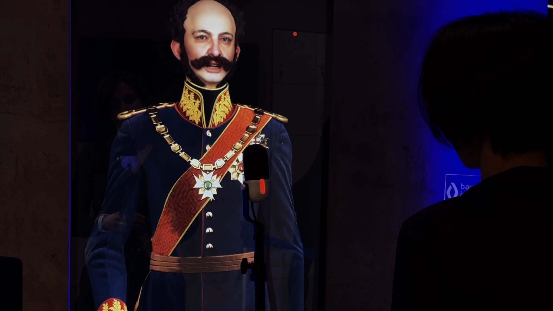 AR mirror with life-size avatar
