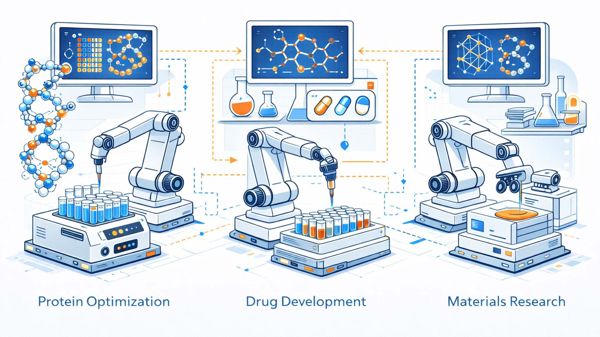 Anwendungsfelder autonomer KI Labore in Biotechnologie, Pharma und Materialforschung