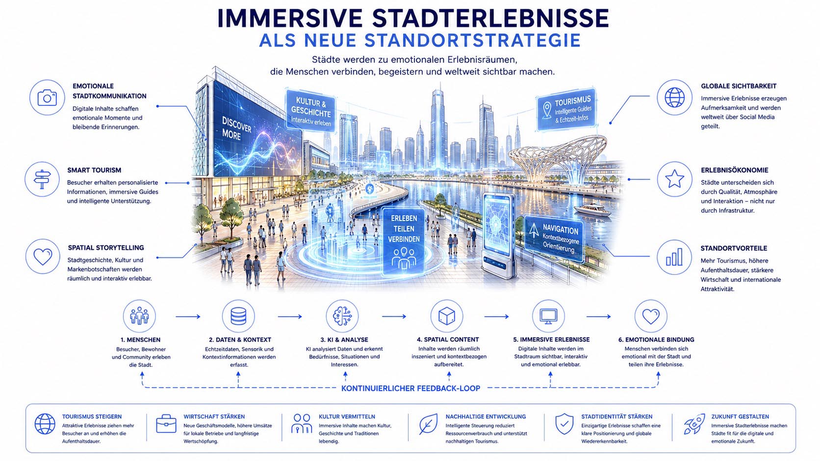 Immersive urbane Erlebnisräume für Tourismus und digitale Stadtkommunikation